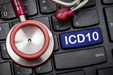 Image of keyboard key reads ICD 10