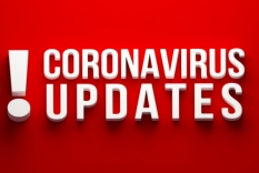 Graphic image that reads Coronavirus Updates