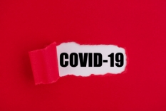 Graphic image reads COVID-19
